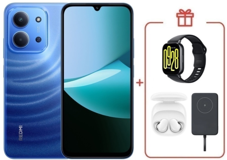 Смартфон Xiaomi Redmi 15C 4G 4/128GB Moonlight Blue + подарок купить,NaN