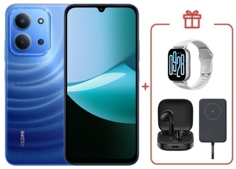 Смартфон Xiaomi Redmi 15C 4G 4/128GB Moonlight Blue + подарок купить,NaN