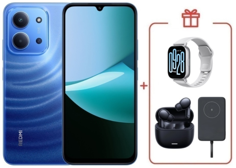 Смартфон Xiaomi Redmi 15C 4G 4/128GB Moonlight Blue + подарок купить,NaN