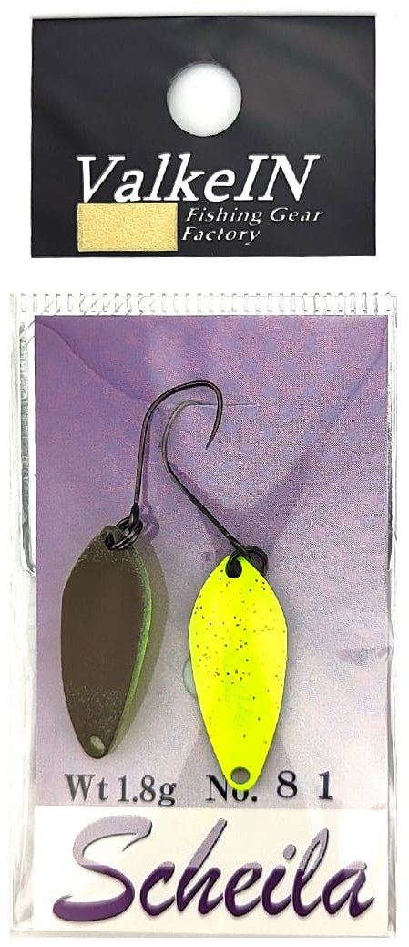 Блесна ValkeIN ValkeIN Scheila# 1.8g Color 81, Delicious Pear 1 шт купить,NaN