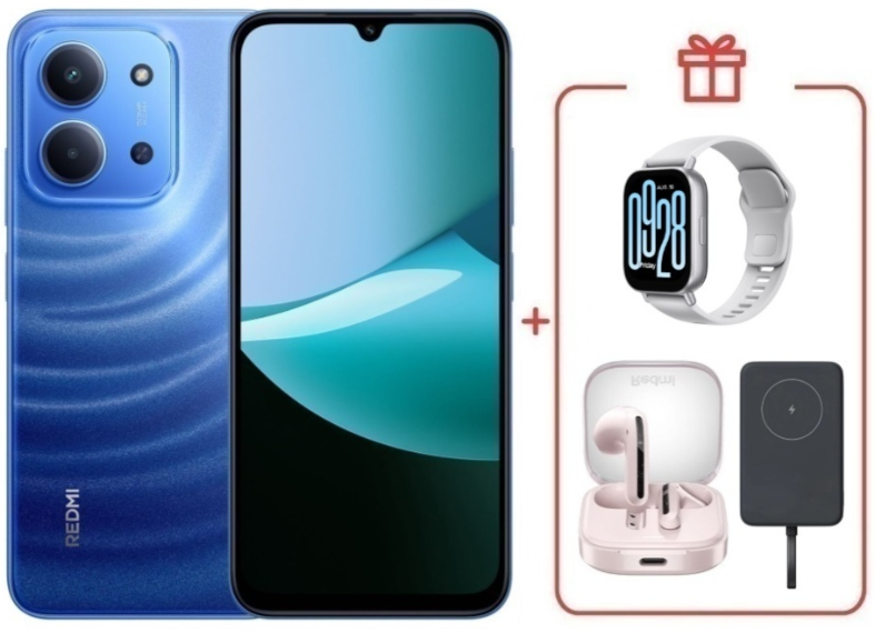 Смартфон Xiaomi Redmi 15C 4G 4/128GB Moonlight Blue + подарок купить,NaN