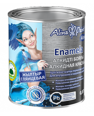 Эмаль Alina Paint Alkyd Enamela - 737 нефритовая глянцевая 2.8кг