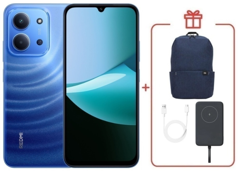 Смартфон Xiaomi Redmi 15C 4G 4/128GB Moonlight Blue + подарок купить,NaN