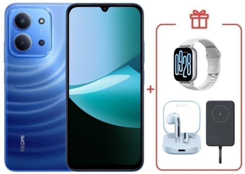 Смартфон Xiaomi Redmi 15C 4G 4/128GB Moonlight Blue + подарок купить,NaN