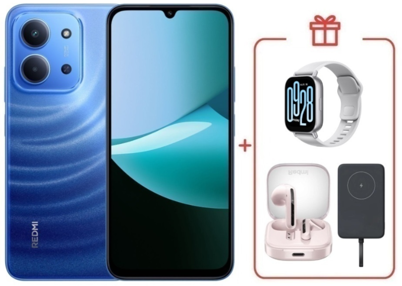 Смартфон Xiaomi Redmi 15C 4G 4/128GB Moonlight Blue + подарок купить,NaN
