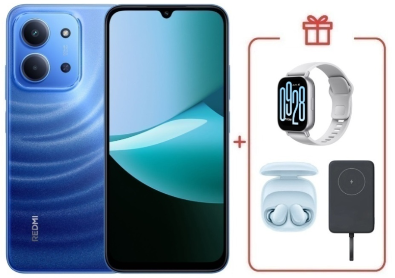 Смартфон Xiaomi Redmi 15C 4G 4/128GB Moonlight Blue + подарок купить,NaN