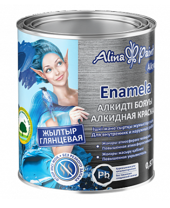 Эмаль Alina Paint Alkyd Enamela - 760 жёлто-коричневая глянцевая 2.7кг купить,NaN