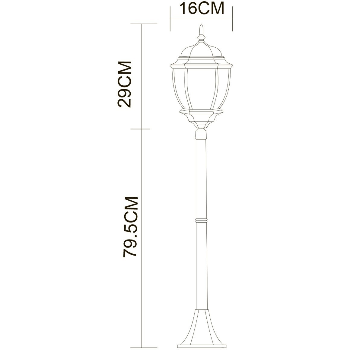 Светильник для наружного освещения Arte Lamp Pegasus A3151PA-1BN купить,NaN
