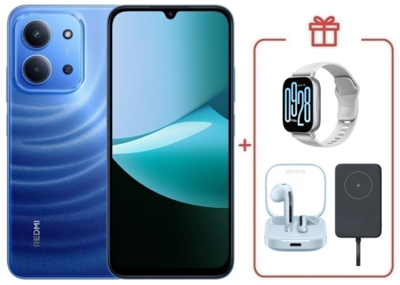 Смартфон Xiaomi Redmi 15C 4G 4/128GB Moonlight Blue + подарок купить,NaN