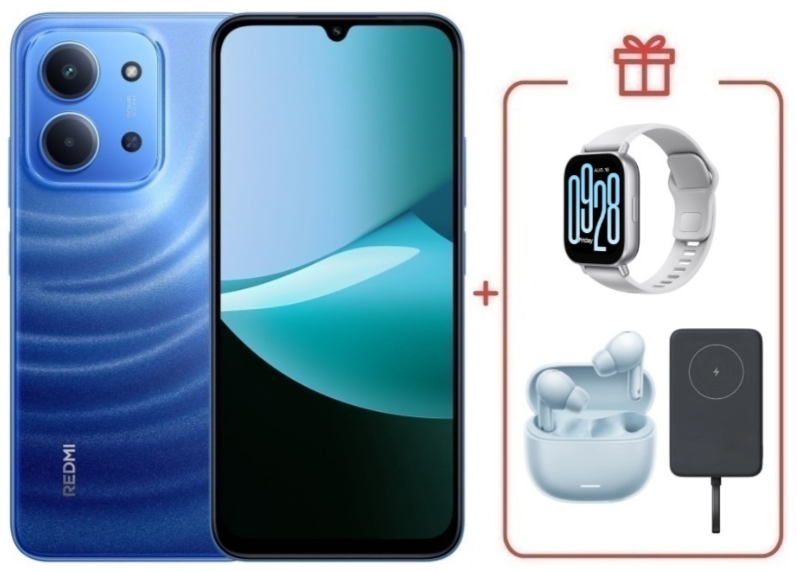 Смартфон Xiaomi Redmi 15C 4G 4/128GB Moonlight Blue + подарок купить,NaN