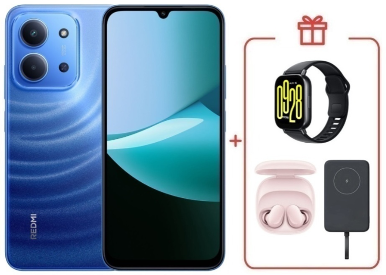 Смартфон Xiaomi Redmi 15C 4G 4/128GB Moonlight Blue + подарок