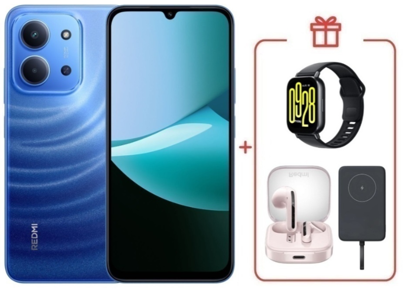 Смартфон Xiaomi Redmi 15C 4G 4/128GB Moonlight Blue + подарок купить,NaN