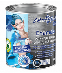 Эмаль Alina Paint Alkyd Enamela - 725 светло-синяя глянцевая 2.7кг
