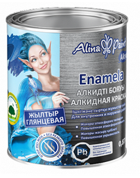 Эмаль Alina Paint Alkyd Enamela - 778 красная глянцевая 2.5кг