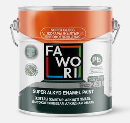 Эмаль Fawori Super Alkyd Enamel Paint - 711 белая глянцевая 2.5л