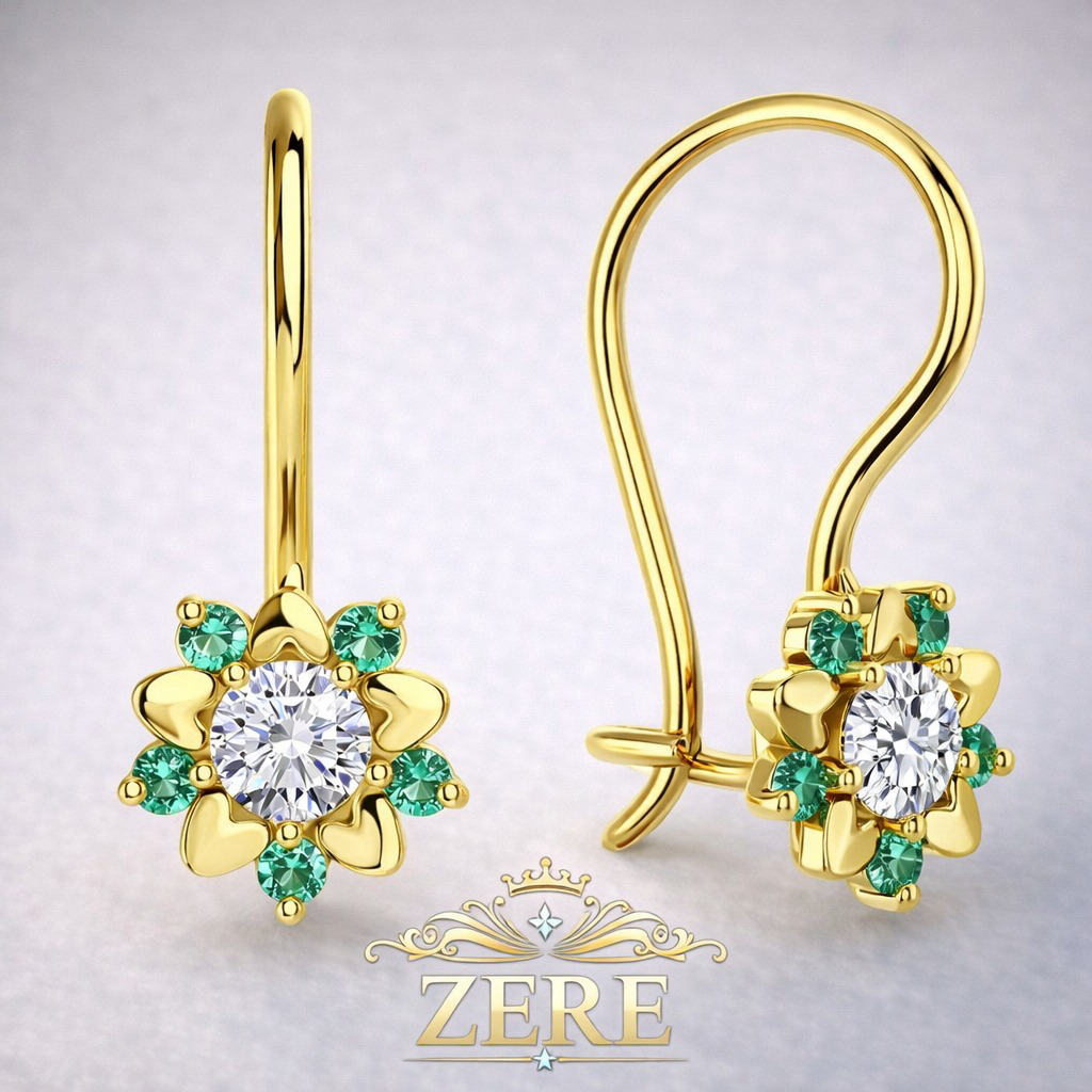 Детские серьги Zere ZR270304 золото 1.2гр купить,114100