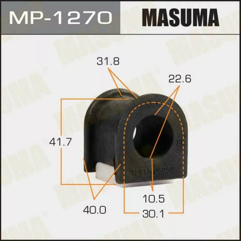 Втулка стабилизатора Masuma MP-1270 d23 48815-05050 купить,NaN