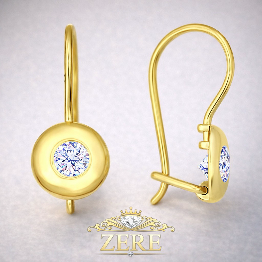 Серьги детские Zere ZR270302 золото 1.11гр купить,95900