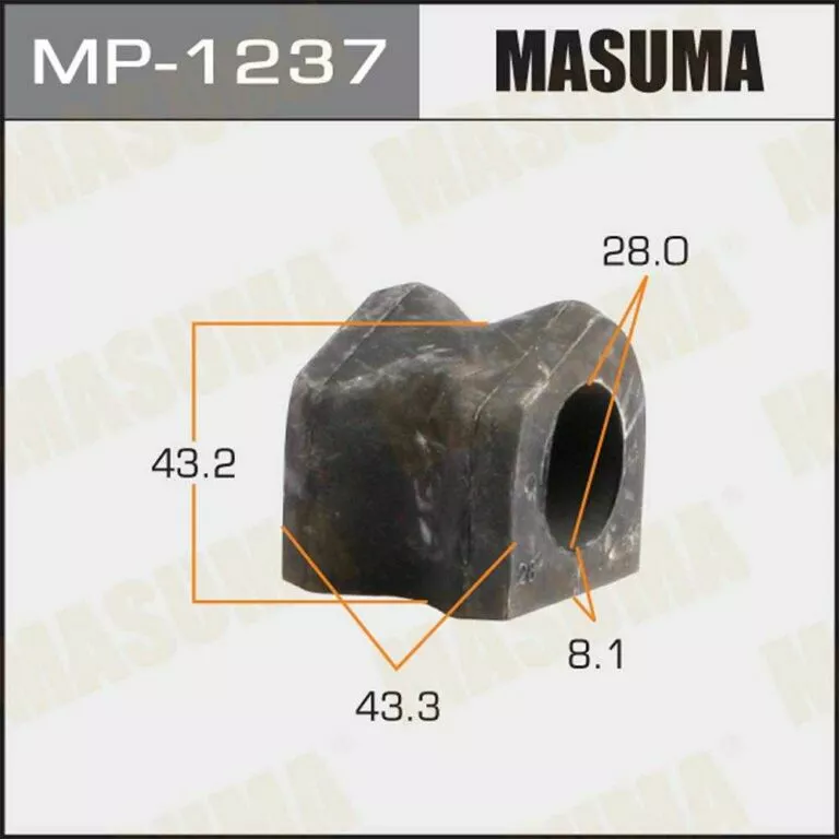 Втулка стабилизатора Masuma MP-1237 d28 48849-60040 купить,NaN