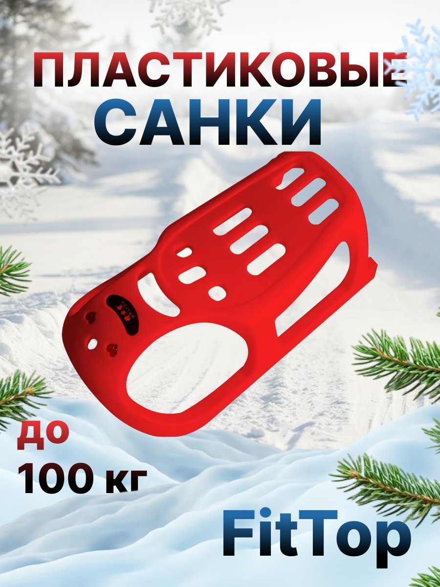 Санки FitTop HLB-04Red красный