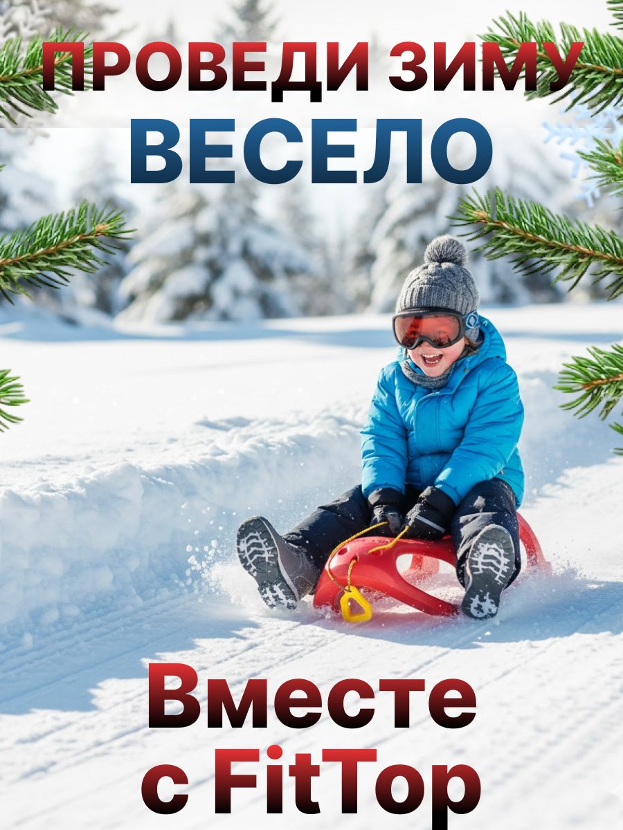 Санки FitTop HLB-04Red красный