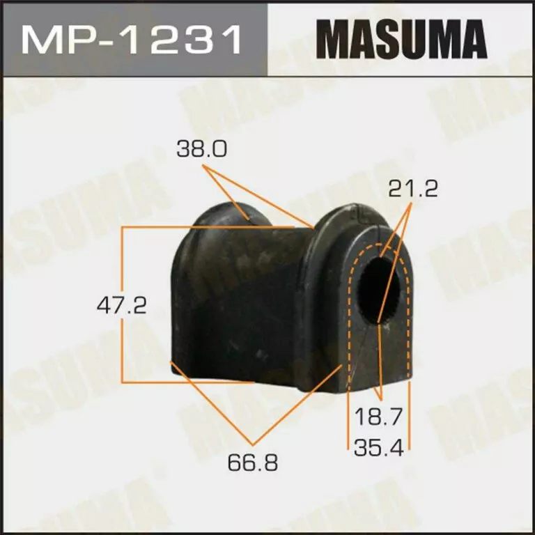 Втулка стабилизатора Masuma MP-1231 d21 48818-48110 купить,NaN
