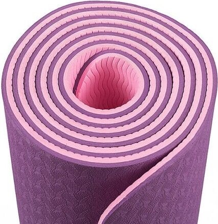 Коврик FitTop FT-TPE-FR6mm 183x61x0.6 см фиолетовый купить,NaN