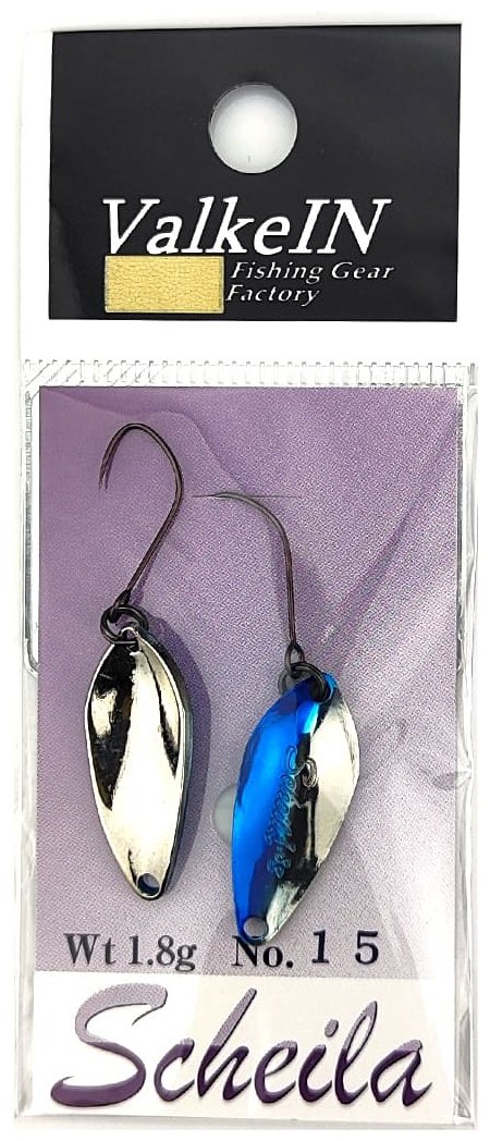 Блесна ValkeIN ValkeIN Scheila# 1.8g Color 15, Silver/Blue 1 шт
