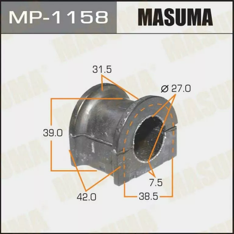 Втулка стабилизатора Masuma MP-1158 d27 48815-60111 купить,NaN