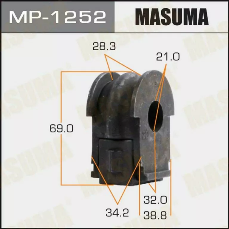 Втулка стабилизатора Masuma MP-1252 d22 54613-4EA0B
