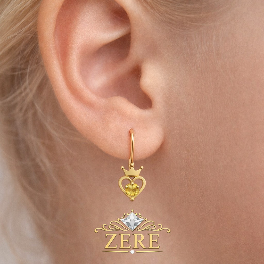 Серьги детские Zere ZR270312 золото 1.15гр купить,114600