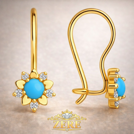 Серьги детские Zere ZR270309 золото 1.04гр