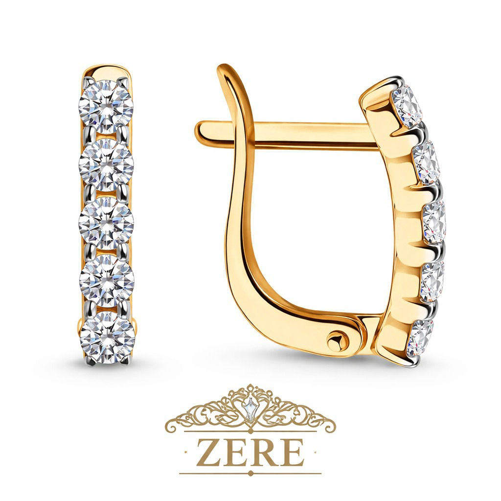 Серьги Zere ZR270321 золото 1.32гр купить,133300