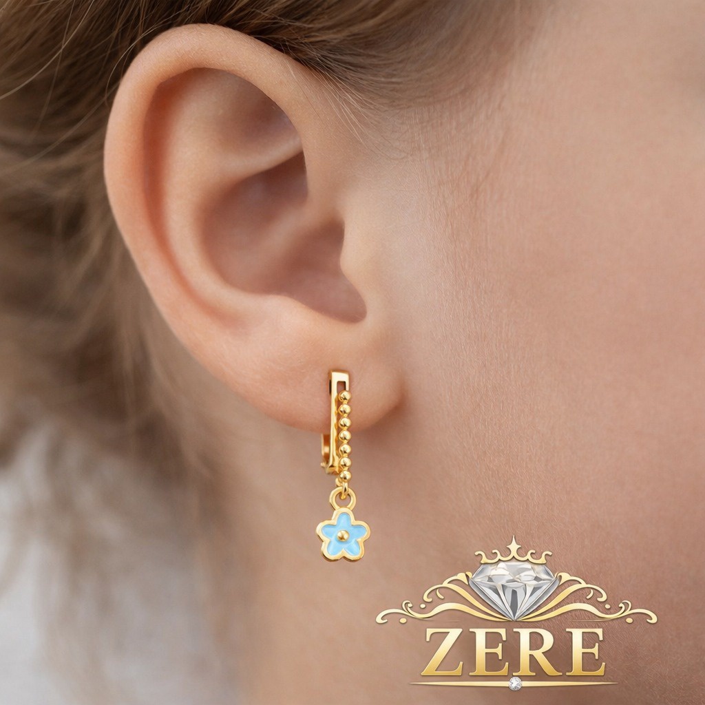 Серьги детские Zere ZR270324 золото 1.48гр купить,136100