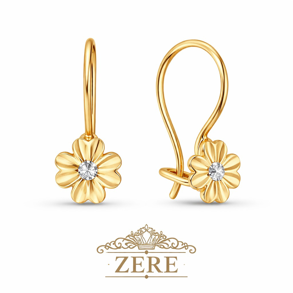 Серьги детские Zere ZR270319 золото 0.78гр купить,66100