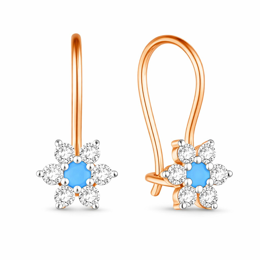 Серьги детские Zere ZR270330 золото 1.21гр - ForteMarket Серьги детские Zere ZR270330 золото 1.21гр купить,97675