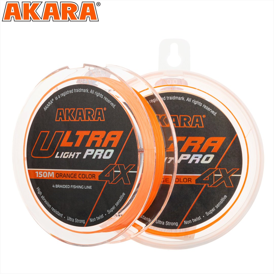 Леска Akara плетеная AULPO-150-006 0.06 мм оранжевый
