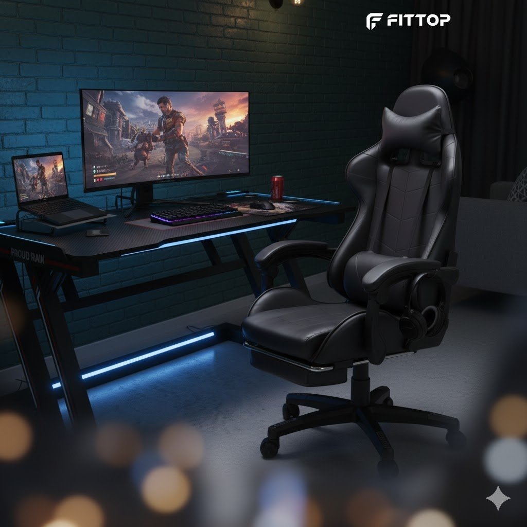 Игровое кресло FitTop FT-508Black, черный купить,53200
