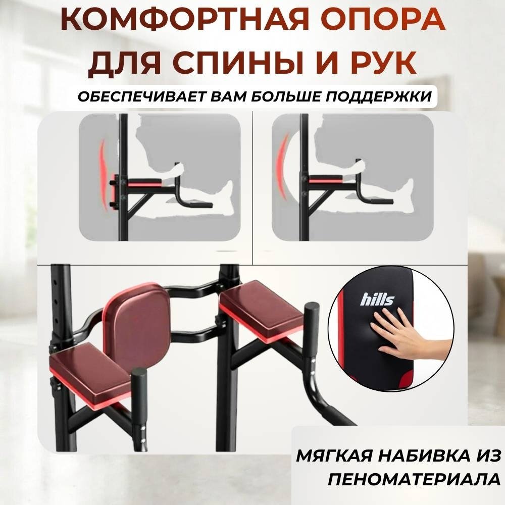 Турник FitTop FT-6206A черный купить,NaN