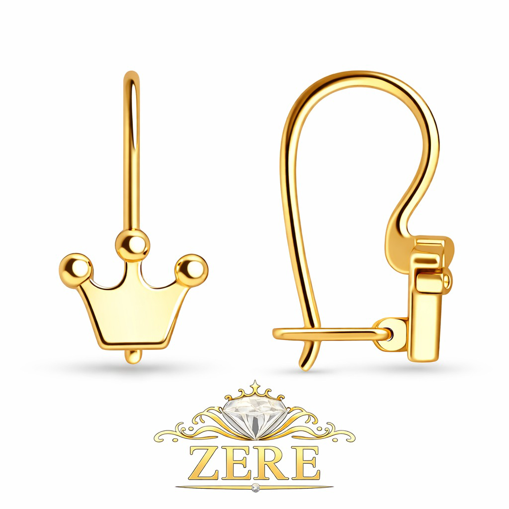 Серьги Zere ZR270328 золото 1.25гр - ForteMarket Серьги Zere ZR270328 золото 1.25гр купить,101175