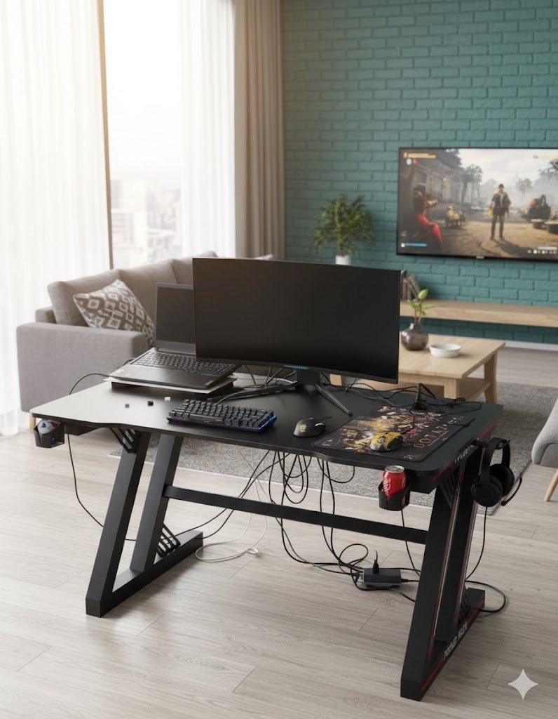 Стол компьютерный FitTop FT-CD, 120х60x75 см, черный