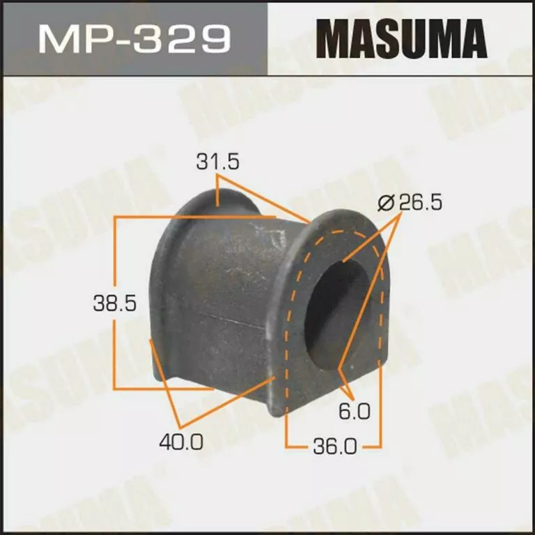 Втулка стабилизатора Masuma MP-329 d26.5 48815-22150 купить,NaN