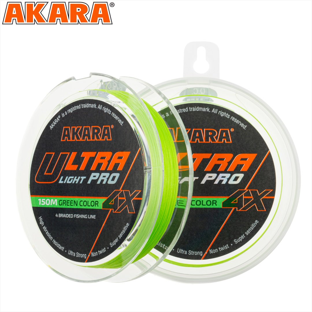 Леска Akara плетеная AULPG-150-006 0.06 мм зеленый
