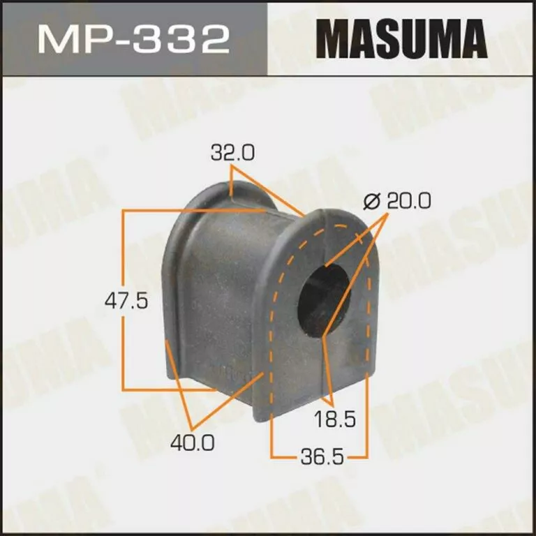Втулка стабилизатора Masuma MP-332 d20 48815-22140 купить,NaN