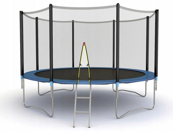 Каркасный батут FitTop JWC-14-427см синий