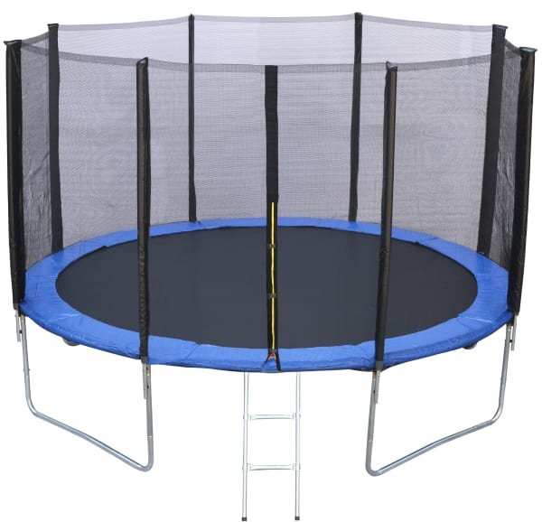 Каркасный батут FitTop JWC-14-427см синий