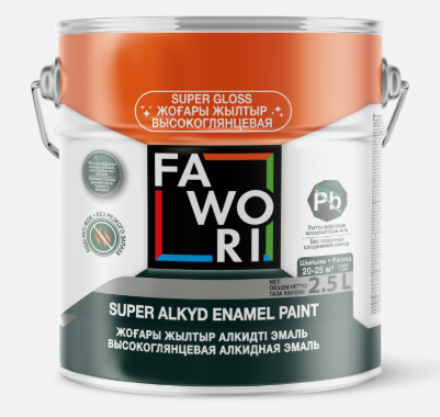 Эмаль Fawori Super Alkyd Enamel Paint - 726 темно-синяя глянцевая 2.5л купить,16700