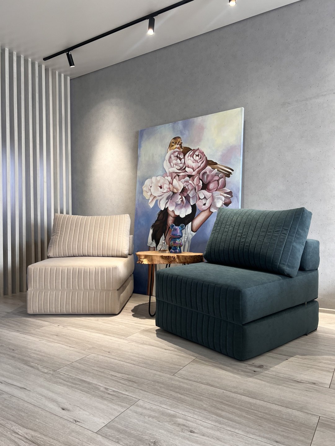 Бескаркасное кресло PRESTIGE MEBEL 09 , обивка велюр, кремовый купить,NaN