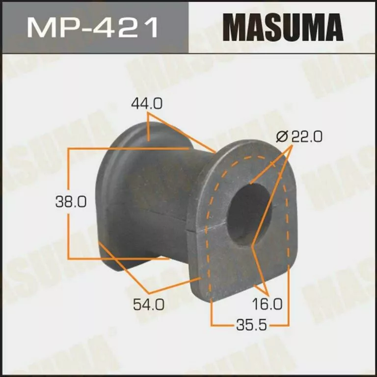 Втулка стабилизатора Masuma MP-421 d22 MR316227(MD) купить,NaN