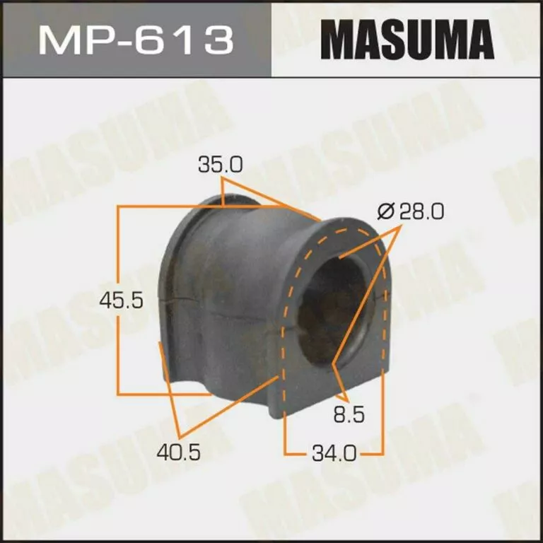 Втулка стабилизатора Masuma MP-613 d28 51306-S2G-003(MD) купить,NaN